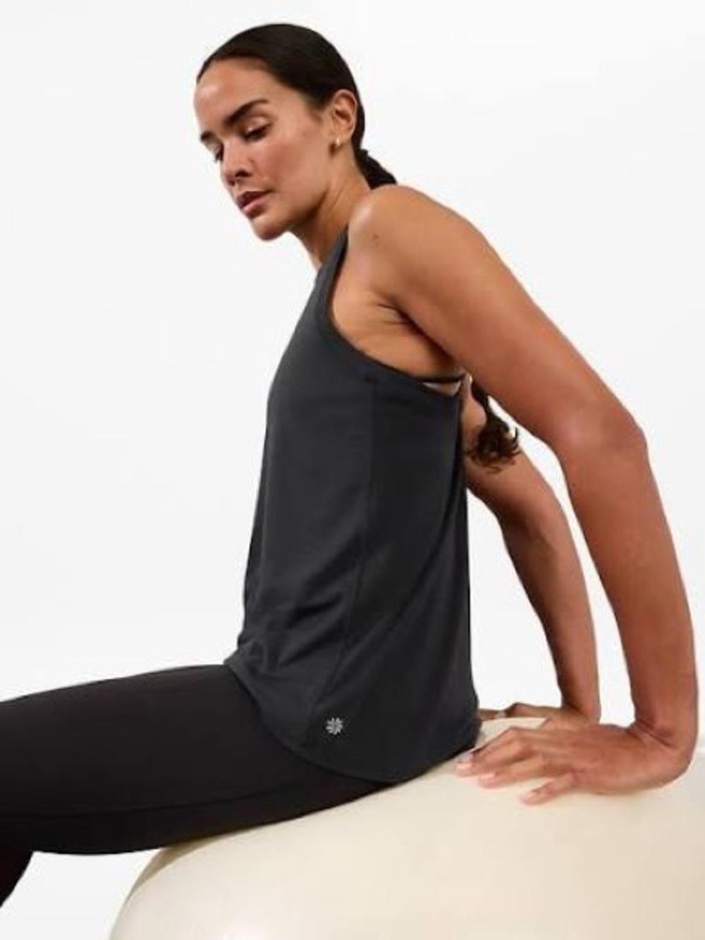 Athleta Charcoal Gray Performance Racerback Tank